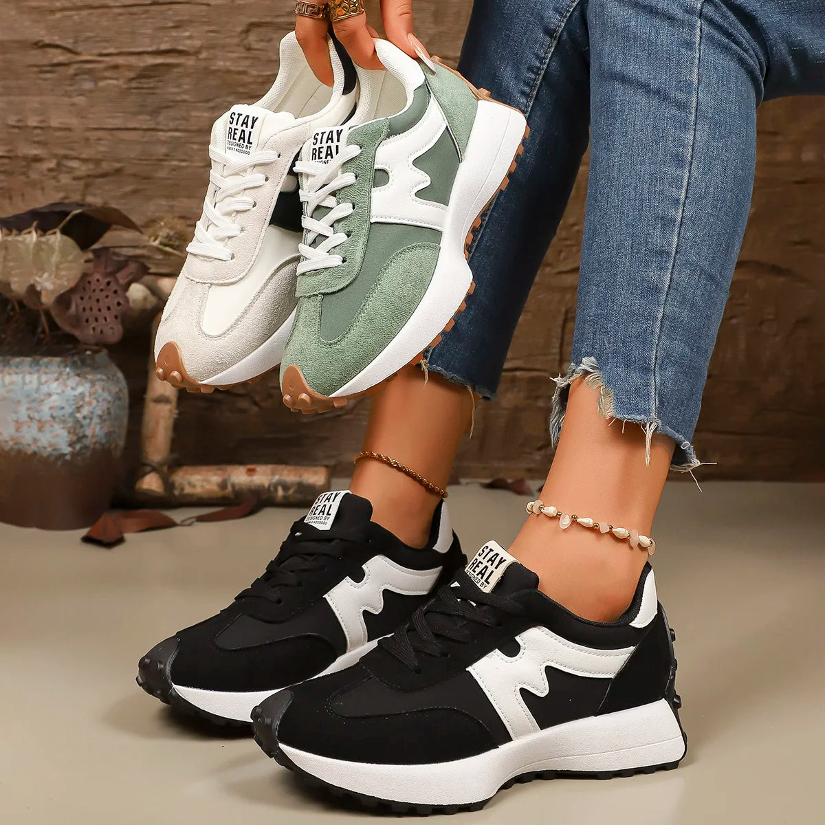 Zapatillas de mujer primavera y otoño